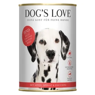 DOG'S LOVE Junior z wołowiną i marchewką 6x400 g - Mokra karma dla psów - miniaturka - grafika 1