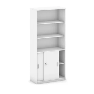 B2B Partner Szafa przesuwna Mirelli A+, 800x400x1800 mm, biały 437447 - Szafy biurowe - miniaturka - grafika 2