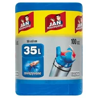 Worki na śmieci - Jan Niezbędny WORKI NA ŚMIECI 35L 100szt. (ZZSJAN019) - miniaturka - grafika 1