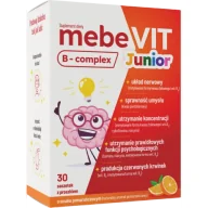 Układ nerwowy - Mebevit B-Complex Junior, 30 saszetek - miniaturka - grafika 1
