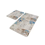 Dywaniki łazienkowe - Beżowe dywaniki łazienkowe zestaw 2 szt. 60x100 cm – Mila Home - miniaturka - grafika 1