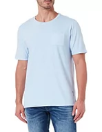 Koszulki męskie - Daniel Hechter Męski T-shirt 75017, niebieski, XL, niebieski, XL - miniaturka - grafika 1