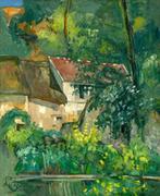 Plakaty - Plakat, House of Père Lacroix, Paul Cézanne, 70x100 cm - miniaturka - grafika 1