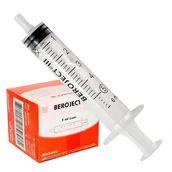 Meble i wyposażenie gabinetów medycznych - Strzykawka 5ml luer trzyczęściowa Beroject III 100 szt - miniaturka - grafika 1