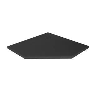 Brodzik pięciokątny New Trendy Nex 90x90x3,5 konglomerat antracyt B-0499 - Brodziki prysznicowe - miniaturka - grafika 1