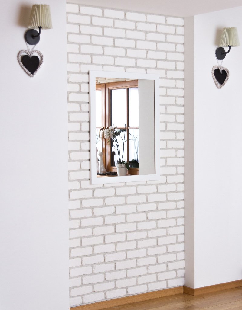 Lustro Profilmat 90X80 w ramie BIAŁEJ PREMIUM