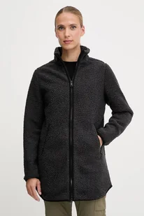 Jack Wolfskin bluza polarowa HIGH CURL kolor czarny gładka A65074 - Bluzy damskie - miniaturka - grafika 1