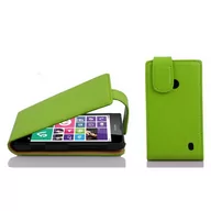 Etui i futerały do telefonów - Nokia Cadorabo - Flip Style Hülle für Lumia 630 / 635 - Case Cover Schutzhülle Etui Tasche in APFEL-GRÜN - miniaturka - grafika 1