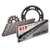 Części motocyklowe - Zestaw łańcuchów DID stal 520ZVM-X / 108 nitownica do KTM LC4 Adventure R EXC Rally 640 ccm rok prod. 1997-1998 - miniaturka - grafika 1