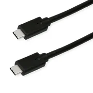 Kable USB - Kabel ROLINE GREEN USB 3.2 Gen 2x2, Emark, C-C, M/M, 20Gbit/s, 100W, zwart, 1 m - miniaturka - grafika 1