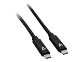 Kable USB - V7 Kabel USB USB-C USB-C 2m Czarny V7UCC-2M-BLK-1E - miniaturka - grafika 1