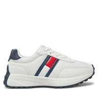 Buty dla chłopców - Sneakersy Tommy Hilfiger T3X9-33877-1695X336 M Biały - miniaturka - grafika 1