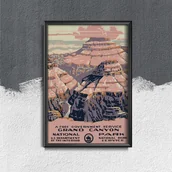 Plakaty - Plakat w stylu retro Park Narodowy Wielkiego Kanionu - miniaturka - grafika 1