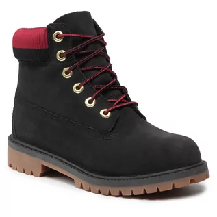 Botki damskie - Timberland Trapery Premium TB0A2FNV0011 Black Nubuck W Red - grafika 1