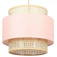 Lampy sufitowe - Lampa wisząca naturalna z różowym YUMURI - miniaturka - grafika 1