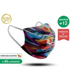 Łamigłówki - Wielorazowa maseczka 12+, Kolory, Kiokids - miniaturka - grafika 1