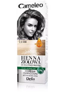 DELIA Cosmetics Cameleo Henna Ziołowa nr 7.0 blond 75g - Farby do włosów i szampony koloryzujące - miniaturka - grafika 1
