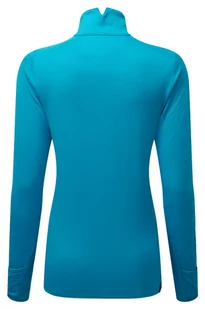 RONHILL Bluza biegowa damska TECH PRISM 1/2 ZIP TEE niebieska - Bluzy sportowe damskie - miniaturka - grafika 2
