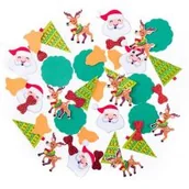 Zabawki kreatywne - Dalprint Naklejki z pianki wesołe święta 48 szt. - miniaturka - grafika 1