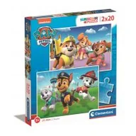 Puzzle - Puzzle 2x20 el. Super Kolor Paw Patrol Clementoni - miniaturka - grafika 1