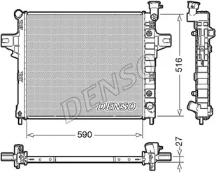 Chłodnica, układ chłodzenia silnika Denso DRM06031 - Układ chłodzenia - akcesoria - miniaturka - grafika 1