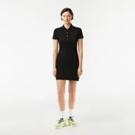 Sukienki - Damska Sukienka LACOSTE DRESSES EF5473.031 – Czarny - miniaturka - grafika 1