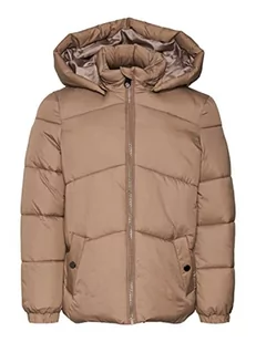 VERO MODA VMUPPSALA kurtka damska krótka kurtka dziewczęca, Brown Lentil, 128 - Kurtki damskie - miniaturka - grafika 1