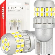 Żarówki samochodowe - Żarówki LED CANBUS T10 W5W 30SMD 2016 White 12V 24V AMIO-04233 - miniaturka - grafika 1