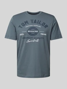 T-shirt o kroju regular fit z rękawem o dł. 1/2 z czystej bawełny - Koszulki męskie - miniaturka - grafika 1