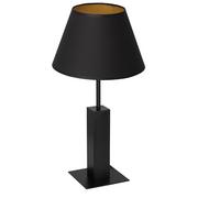 Lampy stojące - Luminex Table lamps 3643 Lampa stołowa lampka 1x60W E27 czarny/złoty - miniaturka - grafika 1