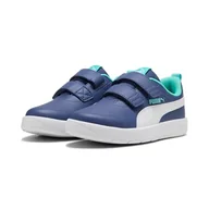 Buty dla dziewczynek - PUMA Trampki dziecięce unisex Courtflex V3 V Ps, Niebieski kryształ PUMA biały wodny, 35 EU - miniaturka - grafika 1