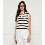 Swetry damskie - Tommy Hilfiger Kamizelka Regular Fit - miniaturka - grafika 1