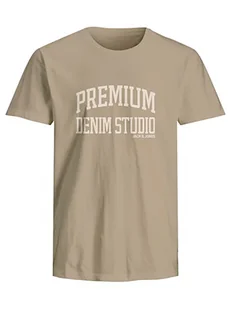 Jack & Jones Koszulka w kolorze beżowym - Koszulki męskie - miniaturka - grafika 1
