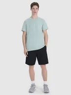 Spodenki męskie - Męskie spodenki casual 4F 4FRSS25TSHOM746 - czarne - miniaturka - grafika 1