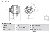 Alternatory - Alternator Bosch 0 986 083 440 - miniaturka - grafika 1