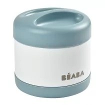 Beaba Pojemnik - termos obiadowy ze stali nierdzewnej z hermetycznym zamknięciem duży 500 ml baltic blue/white solution-bc-6922-0 - Lunch boxy - miniaturka - grafika 1