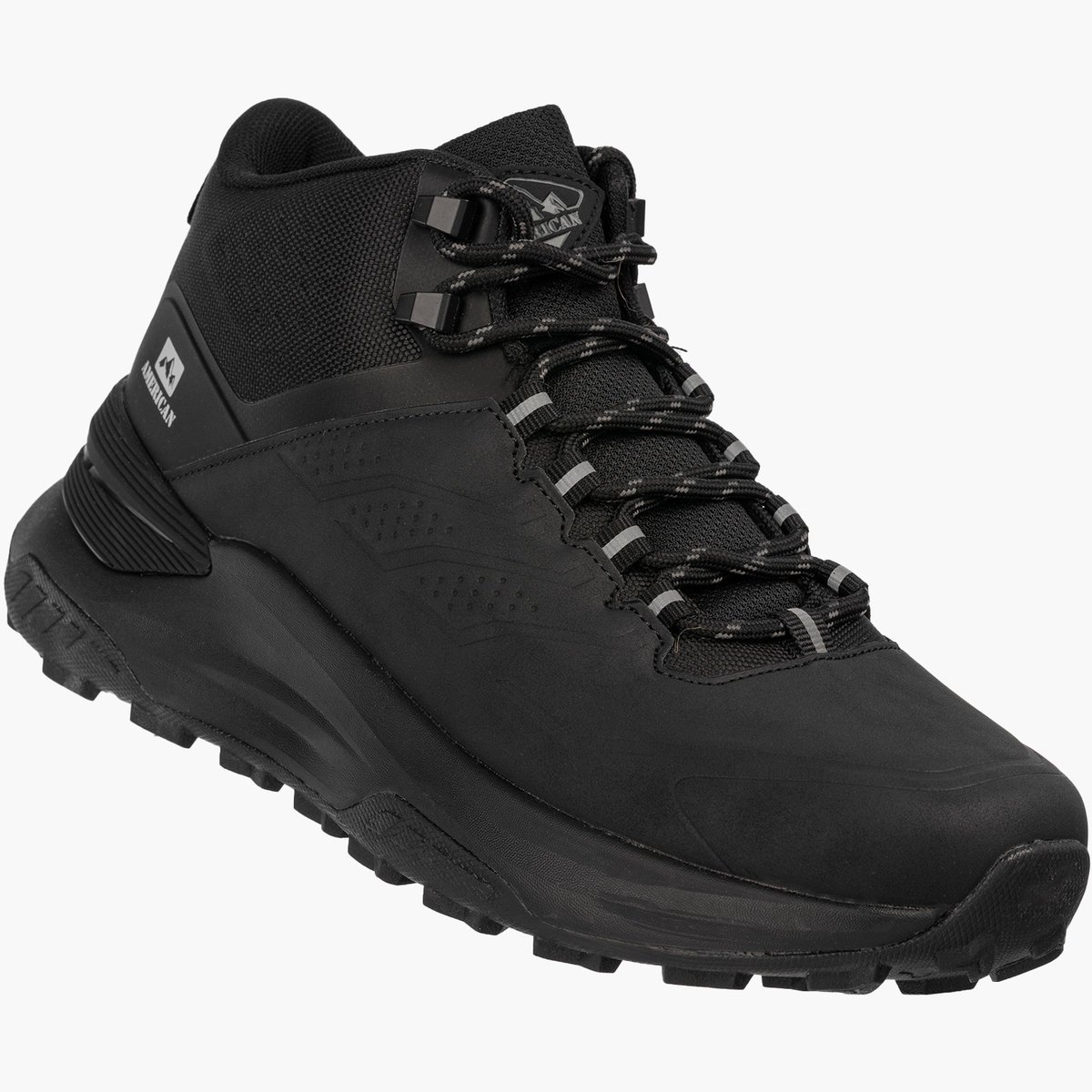 Buty Trekkingowe Męskie American Club Outdoor Memory Foam Czarne 41