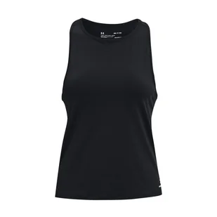 Damska koszulka bez rękawów UNDER ARMOUR RUSH ENERGY TANK 1370064-001 – Czarny - Koszulki i topy damskie - miniaturka - grafika 1