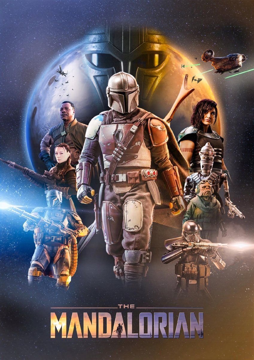 PUZZLE STAR WARS Mandalorian A3 252 el z Nadrukiem + IMIĘ Pudełko