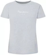 Koszulki i topy damskie - Pepe Jeans Damska koszulka Wendys, Szary (szary Marl), XS - miniaturka - grafika 1