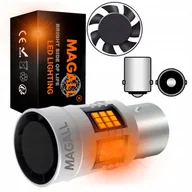 Żarówki samochodowe - Żarówka LED P21W Ba15S Magall Fan-Can Pomarańczowe Canbus Kierunkowskaz - miniaturka - grafika 1