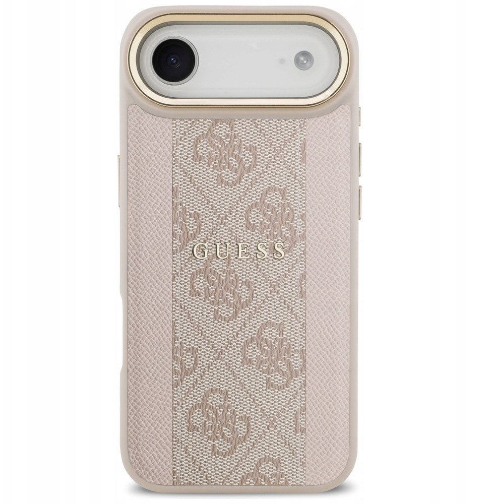 Etui Guess 4G Stripe MagSafe do iPhone Air różowy