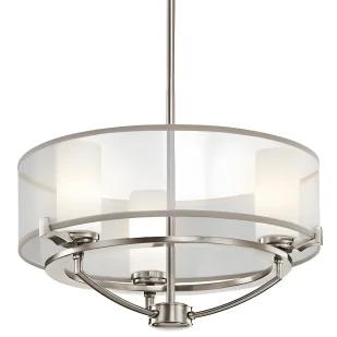 Lampa sufitowa Astoria - kolor srebrny, transparentny - KL/SALDANA3 - Lampy sufitowe - miniaturka - grafika 1