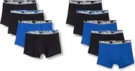 Majtki męskie - HEAD BOKSERKI MĘSKIE WIELOPAK CZARNE NIEBIESKIE BAWEŁNIANE 9PAK L JQA - miniaturka - grafika 1