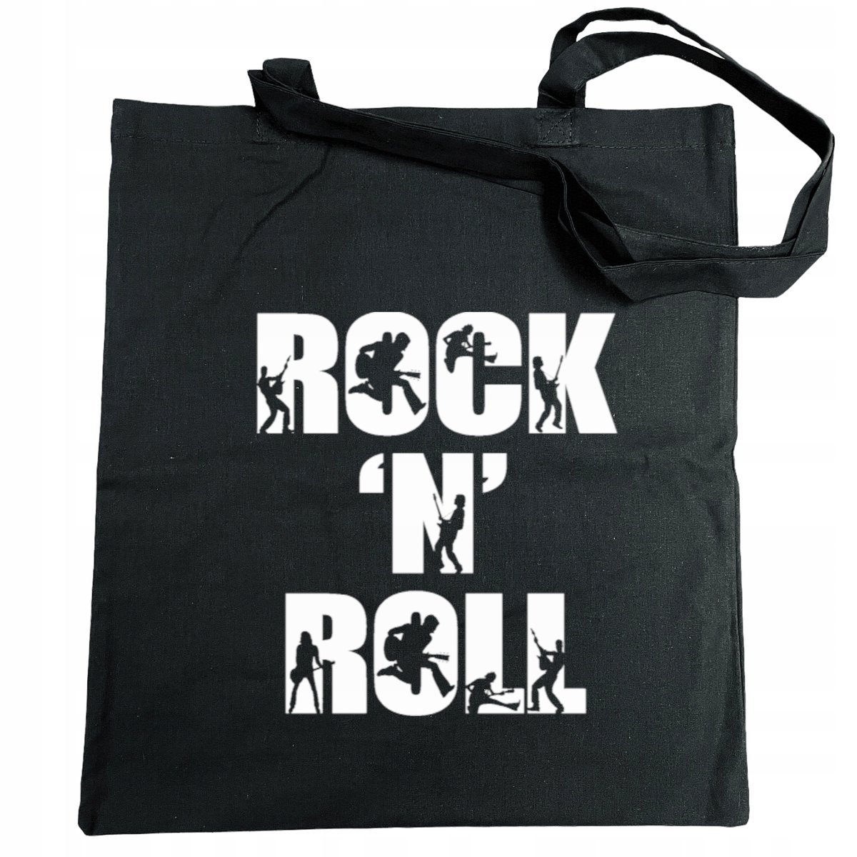 Torba na zakupy fajny nadruk napis ROCK N ROLL