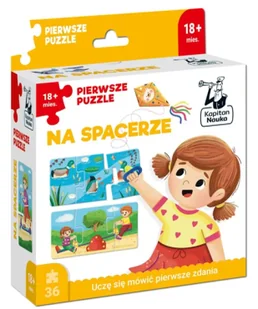 Kapitan Nauka. Pierwsze puzzle Na spacerze - dr Anna n. hum. Zając - Puzzle - miniaturka - grafika 1