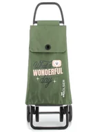 Torby i wózki na zakupy - Wózek na zakupy Rolser Akanto Mr.Wonderful 4 kołami - khaki / wonderful day - miniaturka - grafika 1