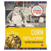 Kuchnie świata - Casa Del Sur Tortilla kukurydziana 25 cm 240 g (4 sztuki) - miniaturka - grafika 1