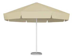 Parasol ogrodowy Rodos 3,5 m Poliester Naturalny - Parasole ogrodowe - miniaturka - grafika 1