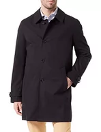 Płaszcze męskie - bugatti Męski płaszcz 338300-39064, czarny 290, standardowy, czarny-290 - miniaturka - grafika 1